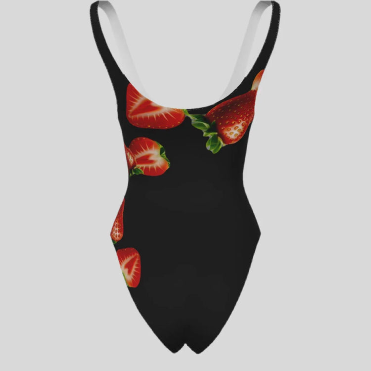 One-piece Strawberry Swimsuit - Sailuc