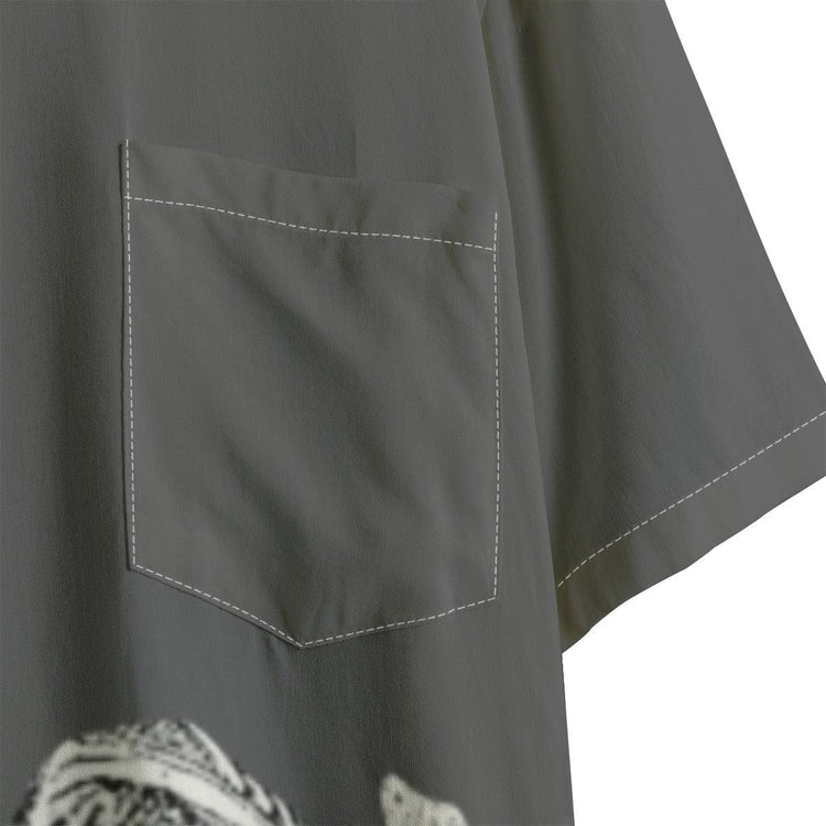 Rayon Button-up Shirt - Sailuc