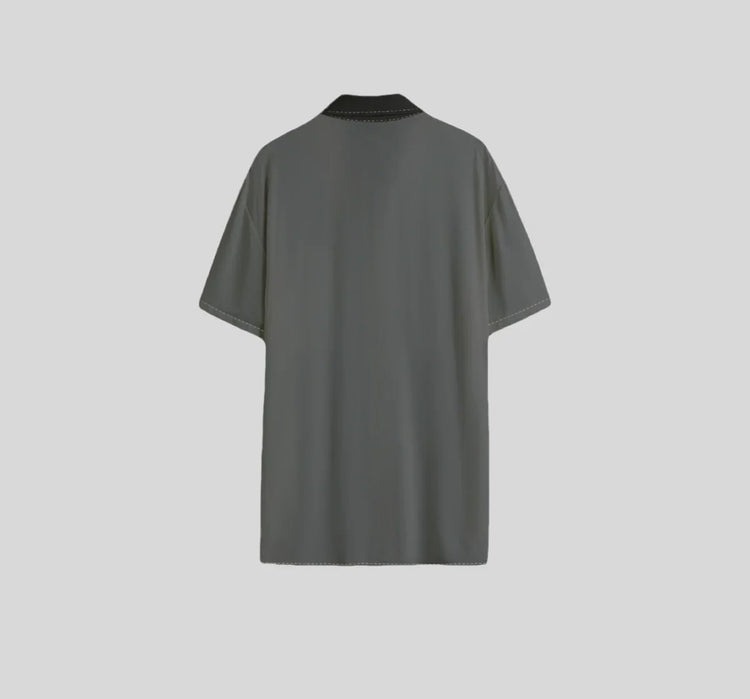 Rayon Button-up Shirt - Sailuc