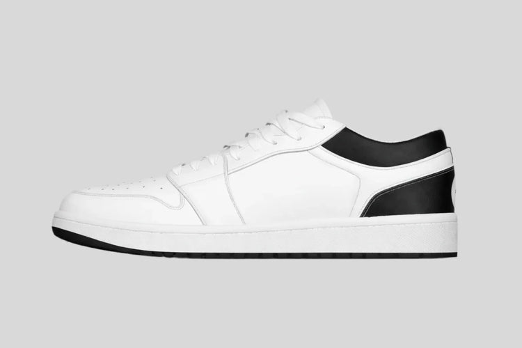 Mens Low State Leather Sneakers 