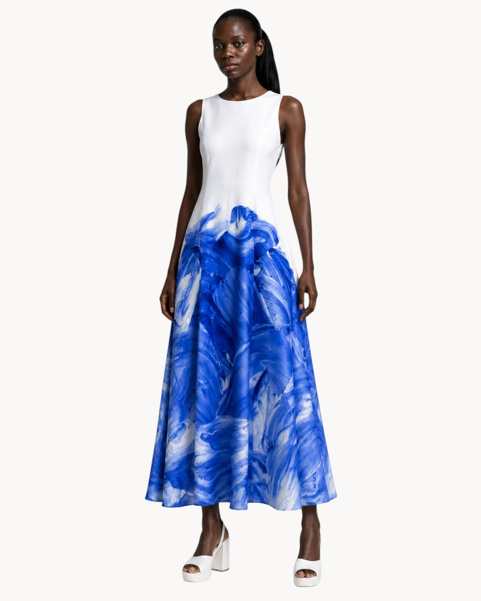 Abstract Tall Midi Dress