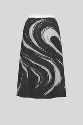 Swirl Maxi Chiffon Skirt - Sailuc