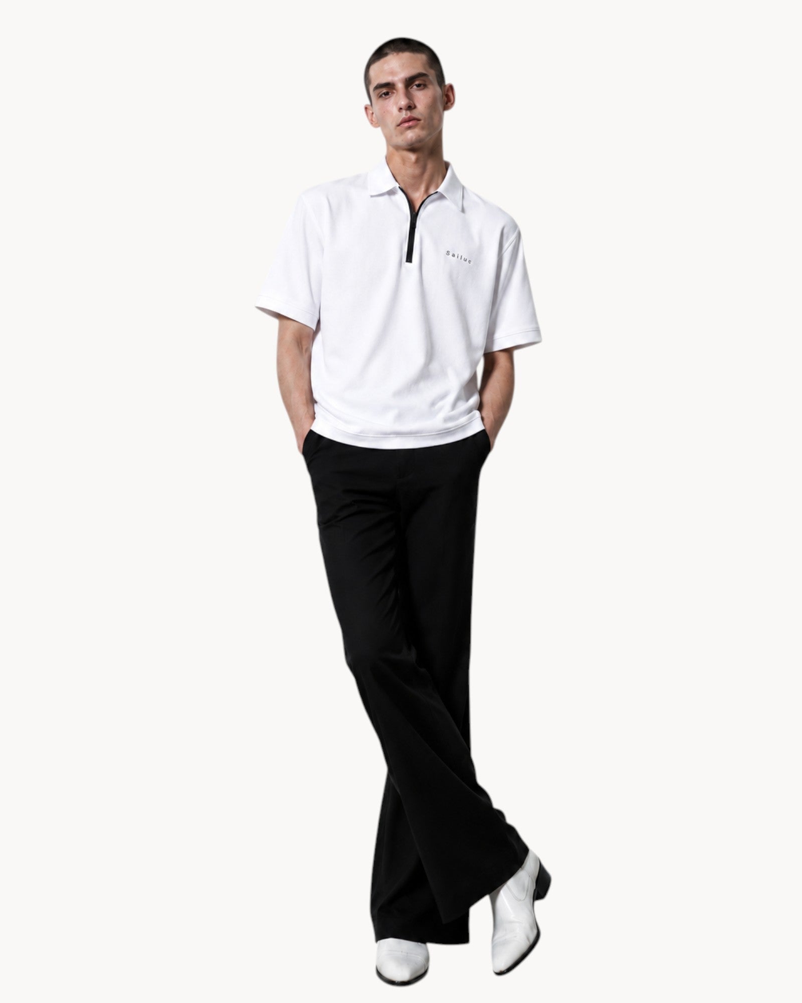 Lucent Zip-up Polo