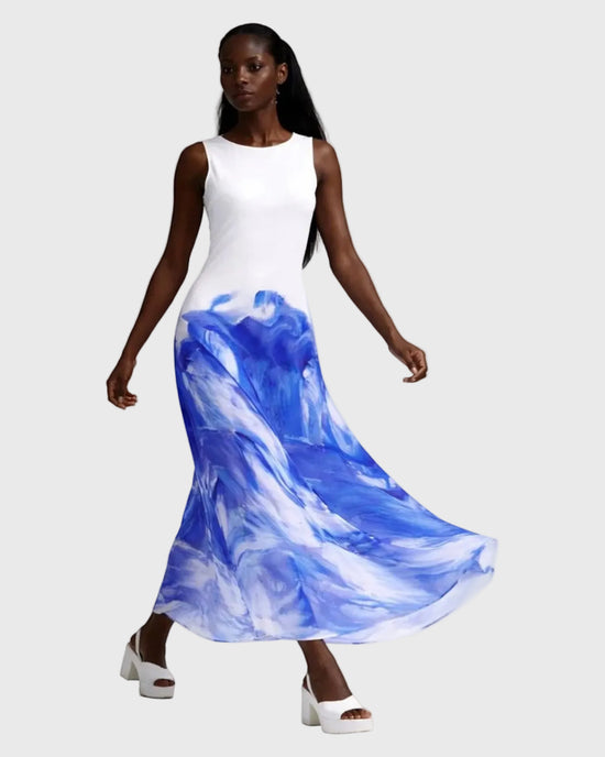 Abstract Tall Midi Dress - Sailuc