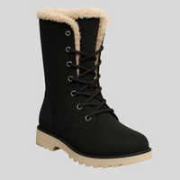 Velvet Lining Fur Plush Boots - Sailuc