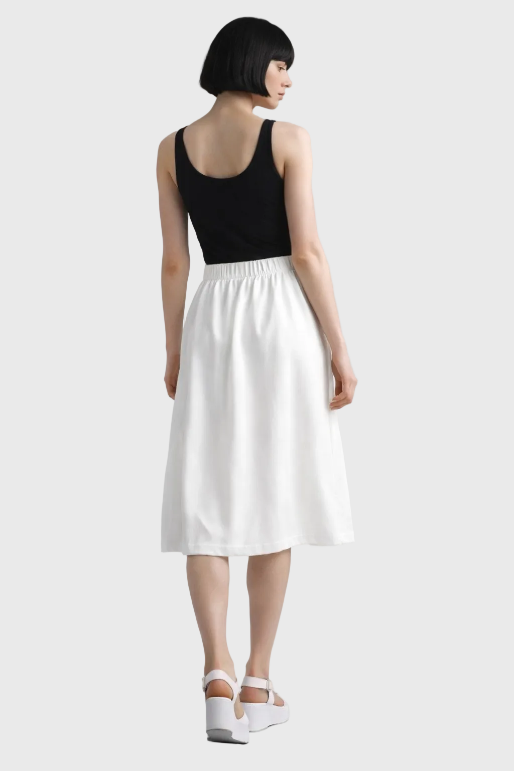 Flowy Womens Long Maxi Skirt with Pockets - Sailuc