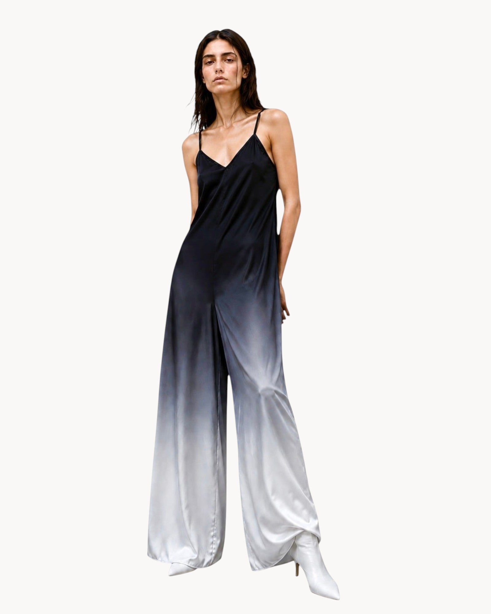 Gradient Satin Jumpsuit