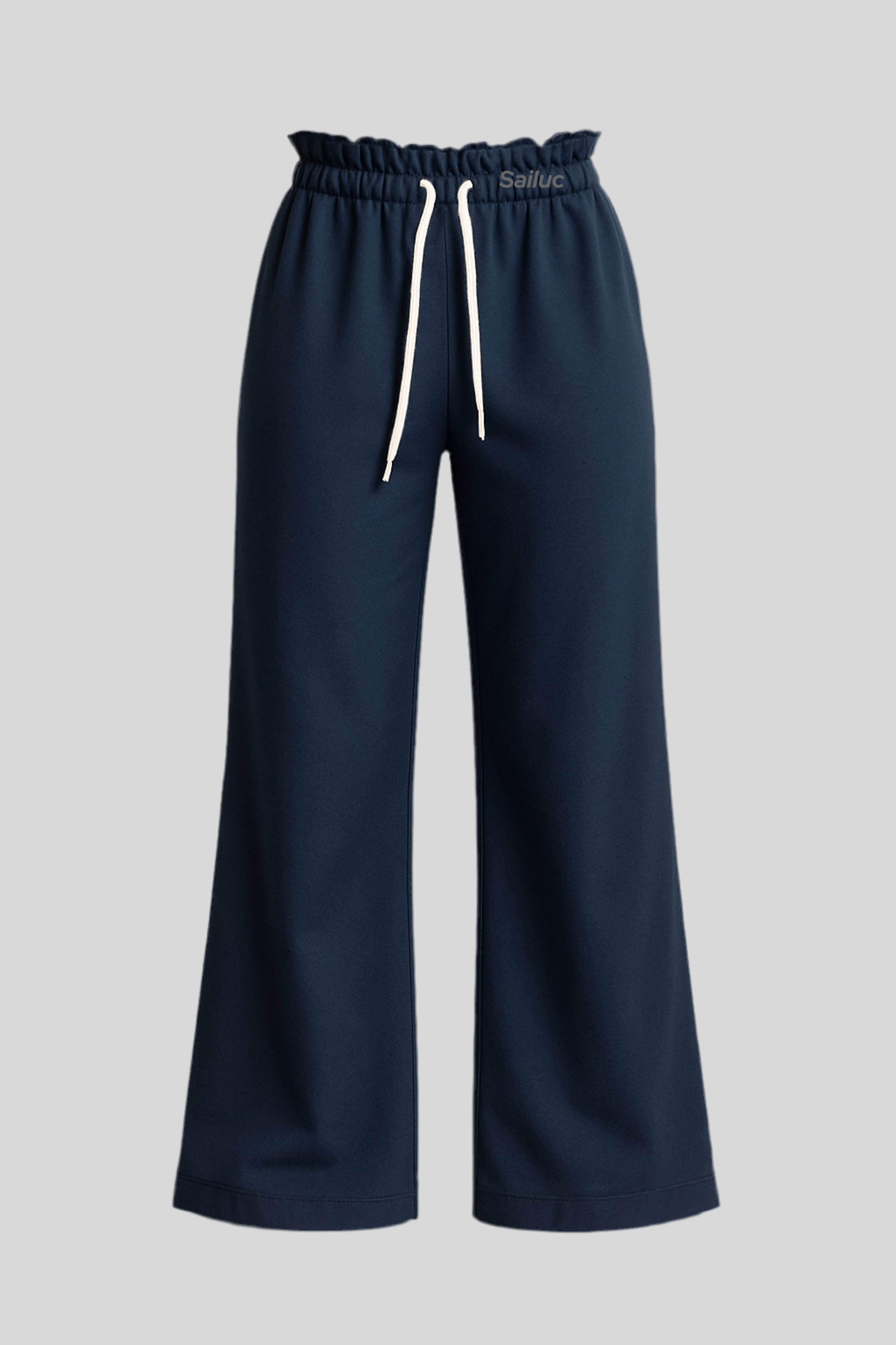 Washed Fungus Edge Flare Pants - Sailuc