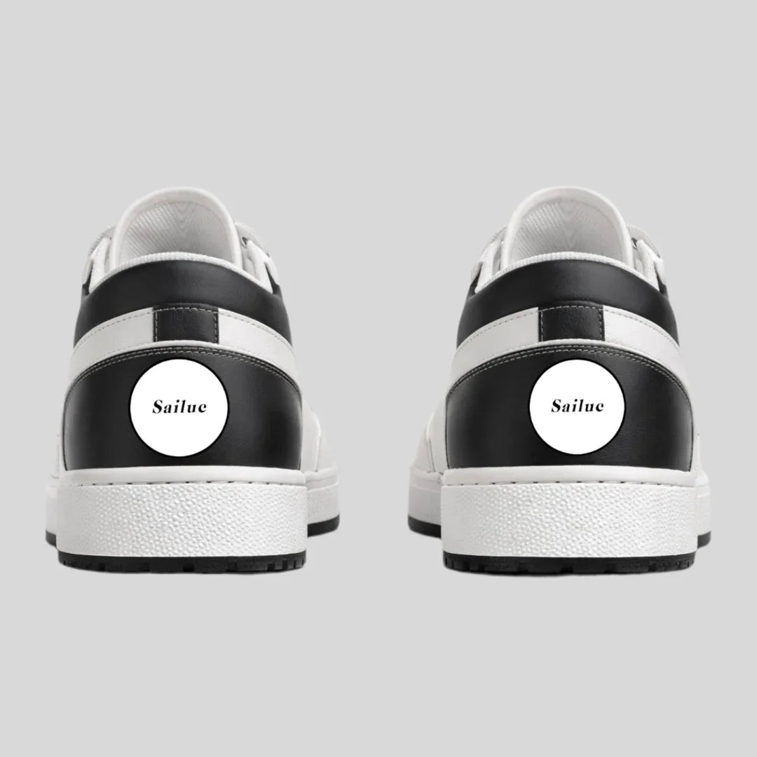 Mens Low State Leather Sneakers 