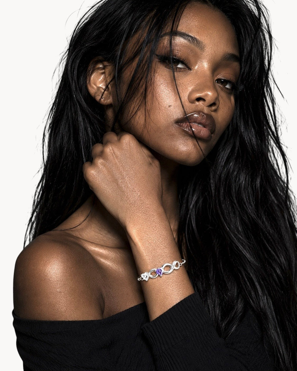 Birthstone Infinity Bracelet