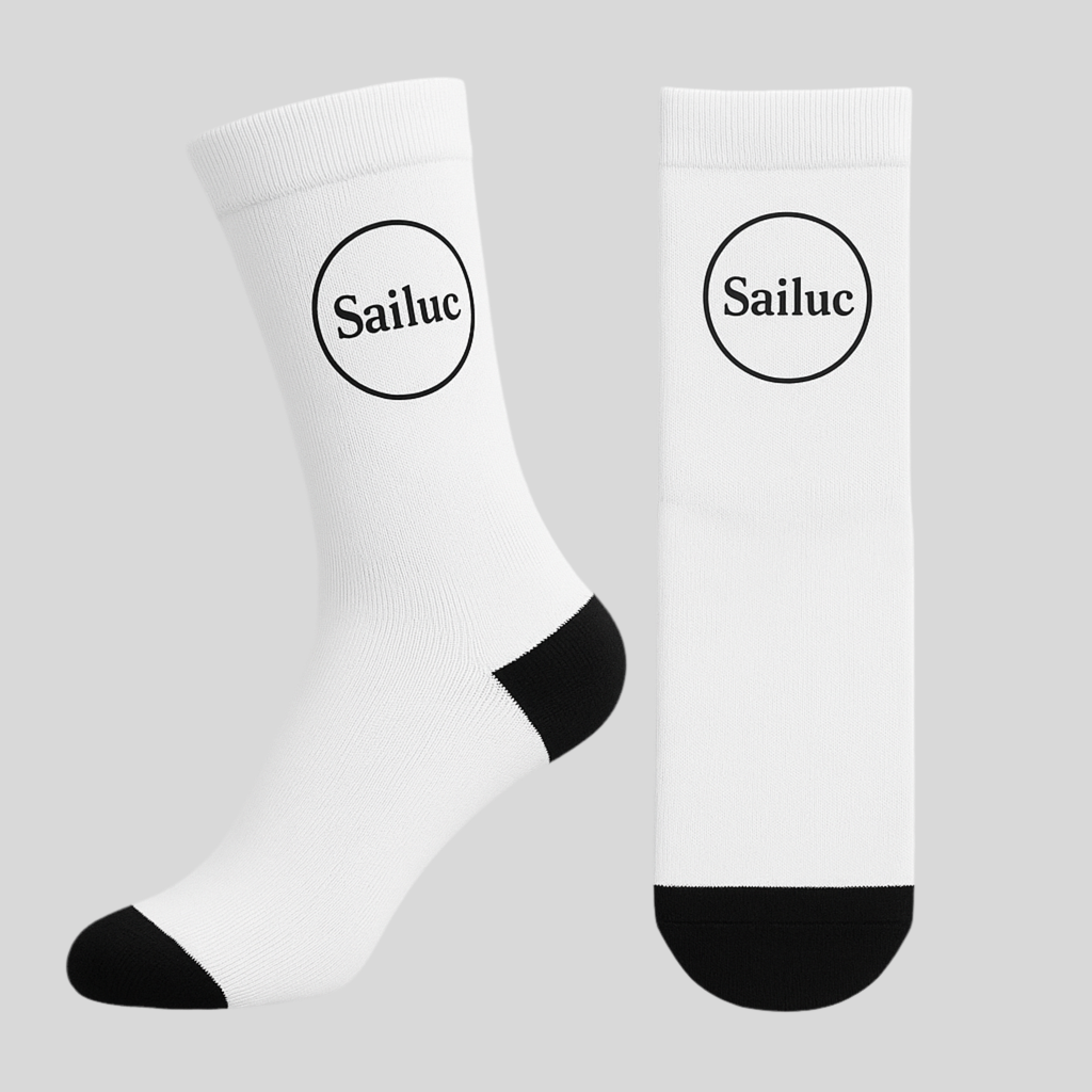 Cotton Crew Socks - Sailuc