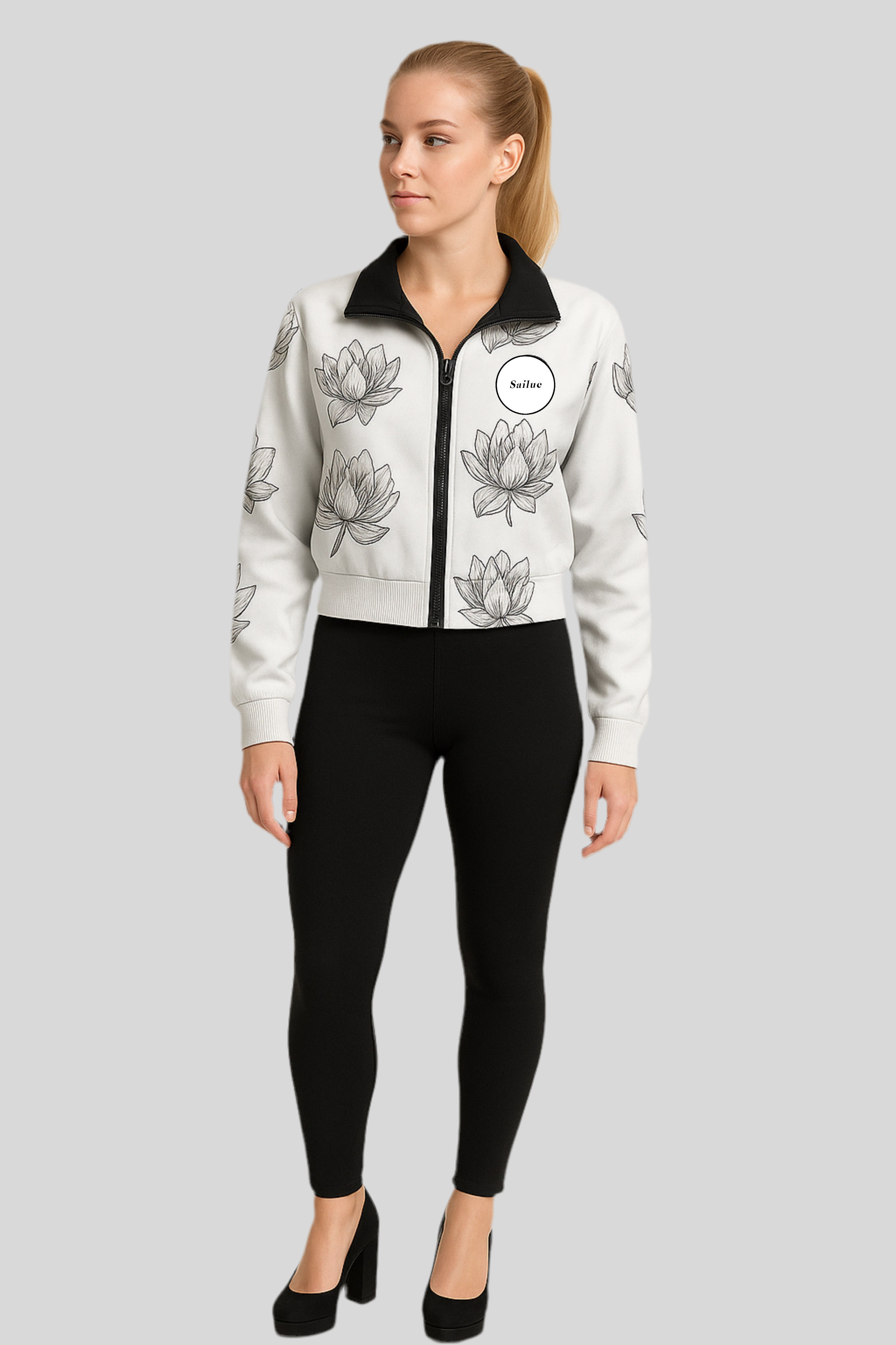 Floral Zip Jacket