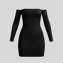Midnight Lace-up Dress - Sailuc