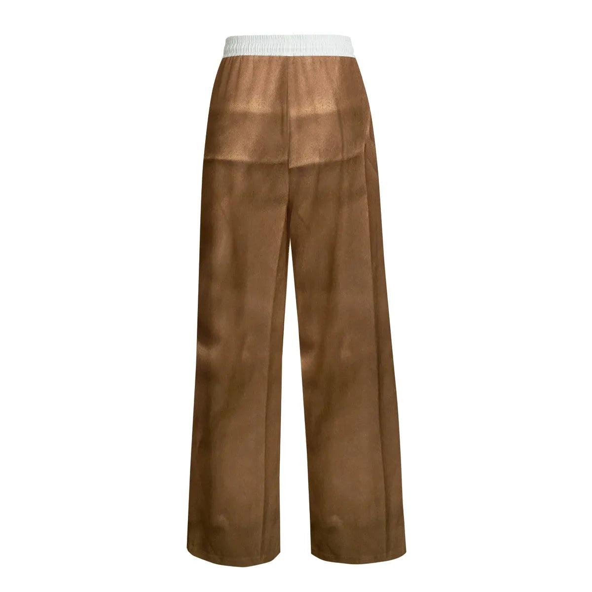 Silk Straight pants - Sailuc