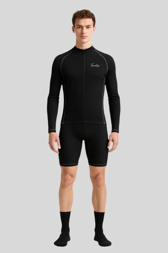 Raglan Cycling Jersey With Long Sleeve - Sailuc
