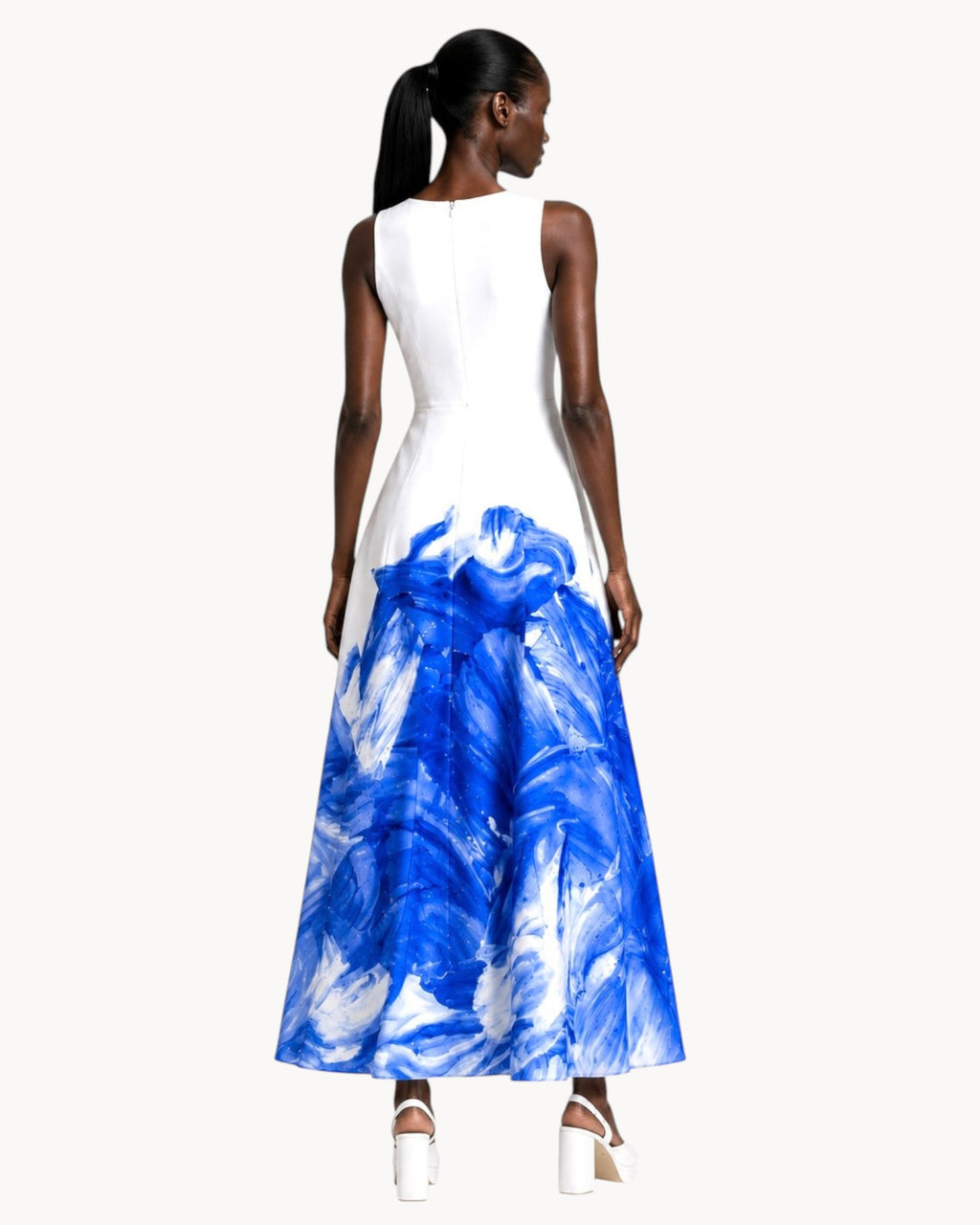 Abstract Tall Midi Dress