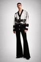 V-neck Knitted Fleece Cardigan - Sailuc