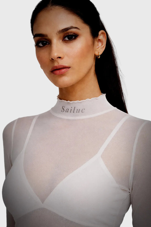 Ruffled Veil Top