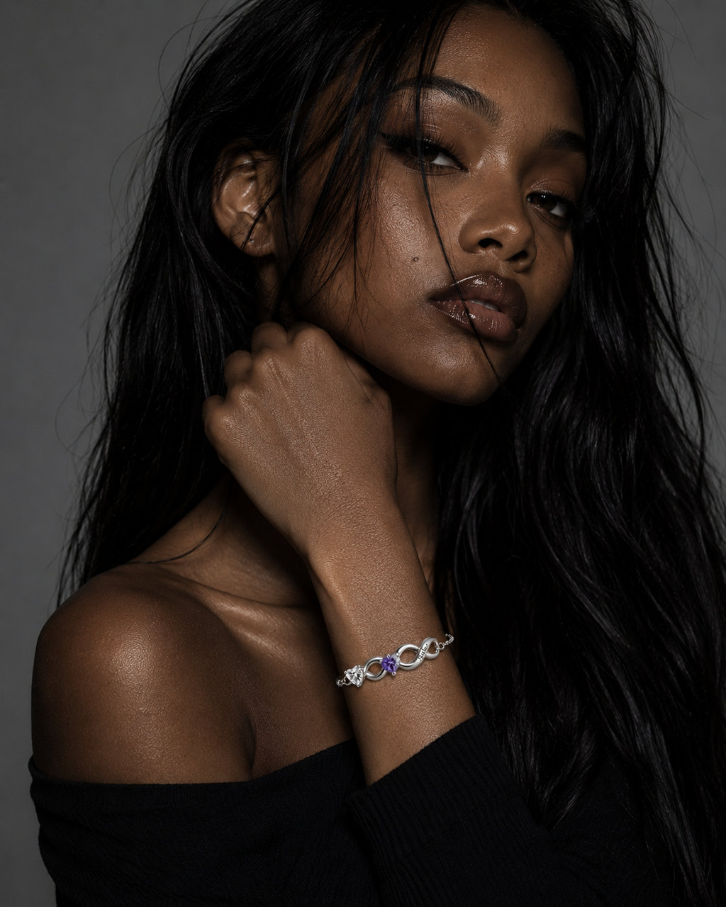 Birthstone Infinity Bracelet