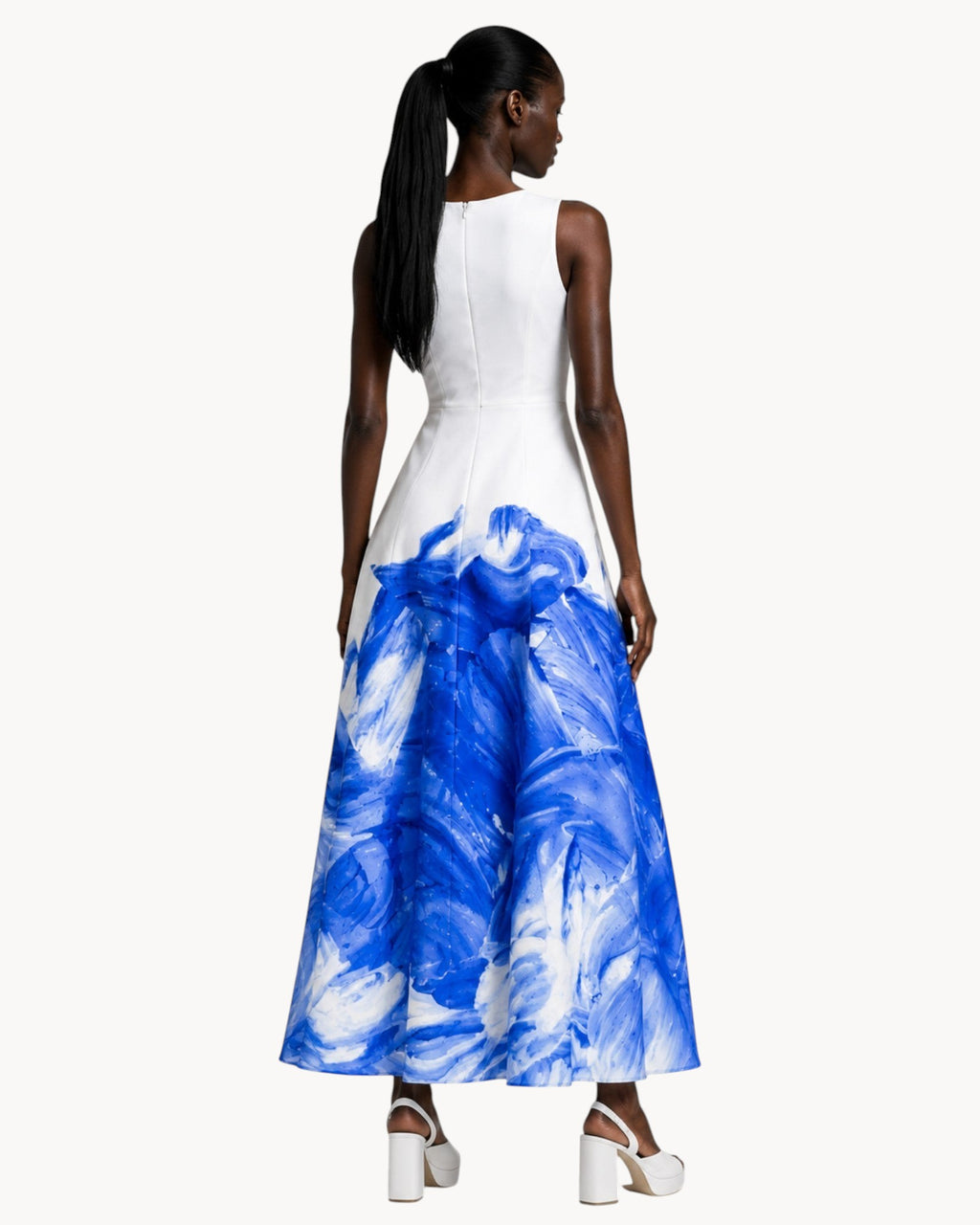 Abstract Tall Midi Dress