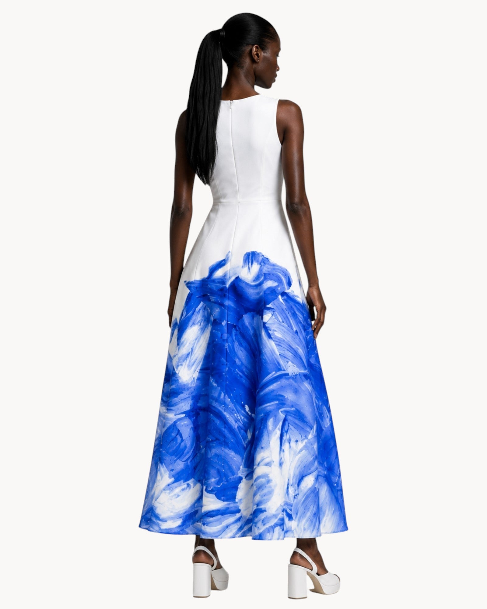 Abstract Tall Midi Dress