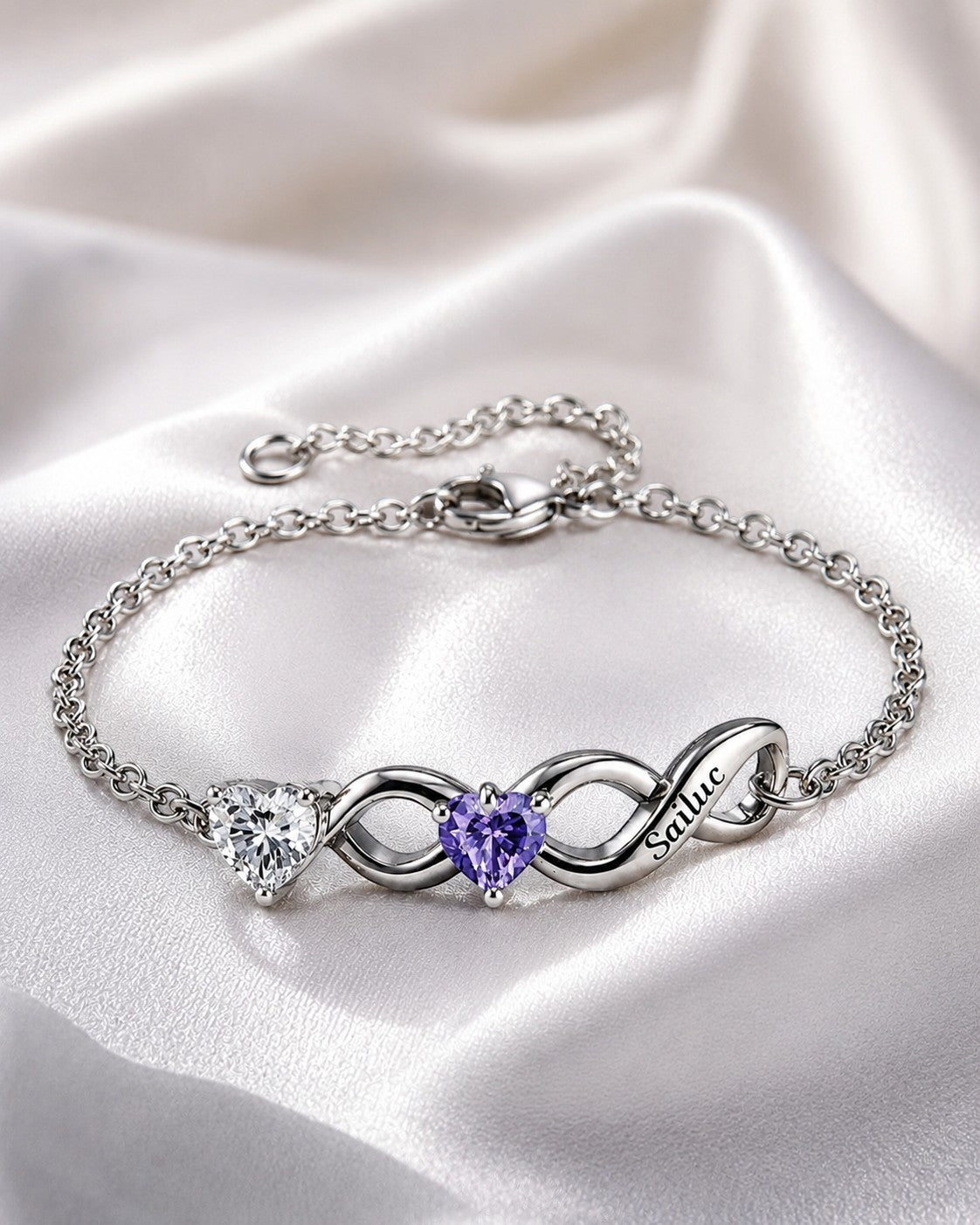 Birthstone Infinity Bracelet