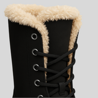 Velvet Lining Fur Plush Boots - Sailuc
