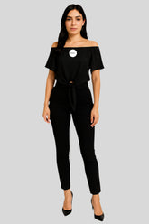 Tied Short Sleeves T-shirt - Sailuc