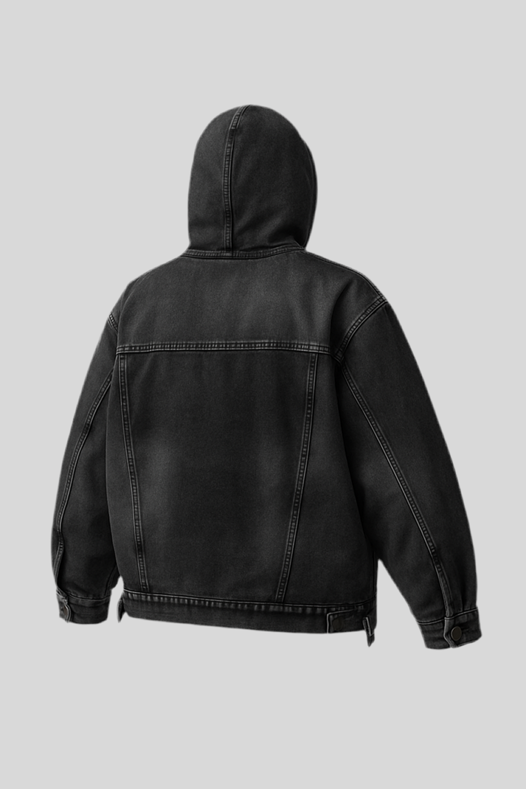 Oversize Denim Hoodie - Sailuc