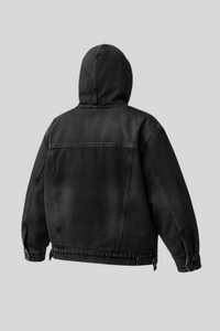 Oversize Denim Hoodie - Sailuc