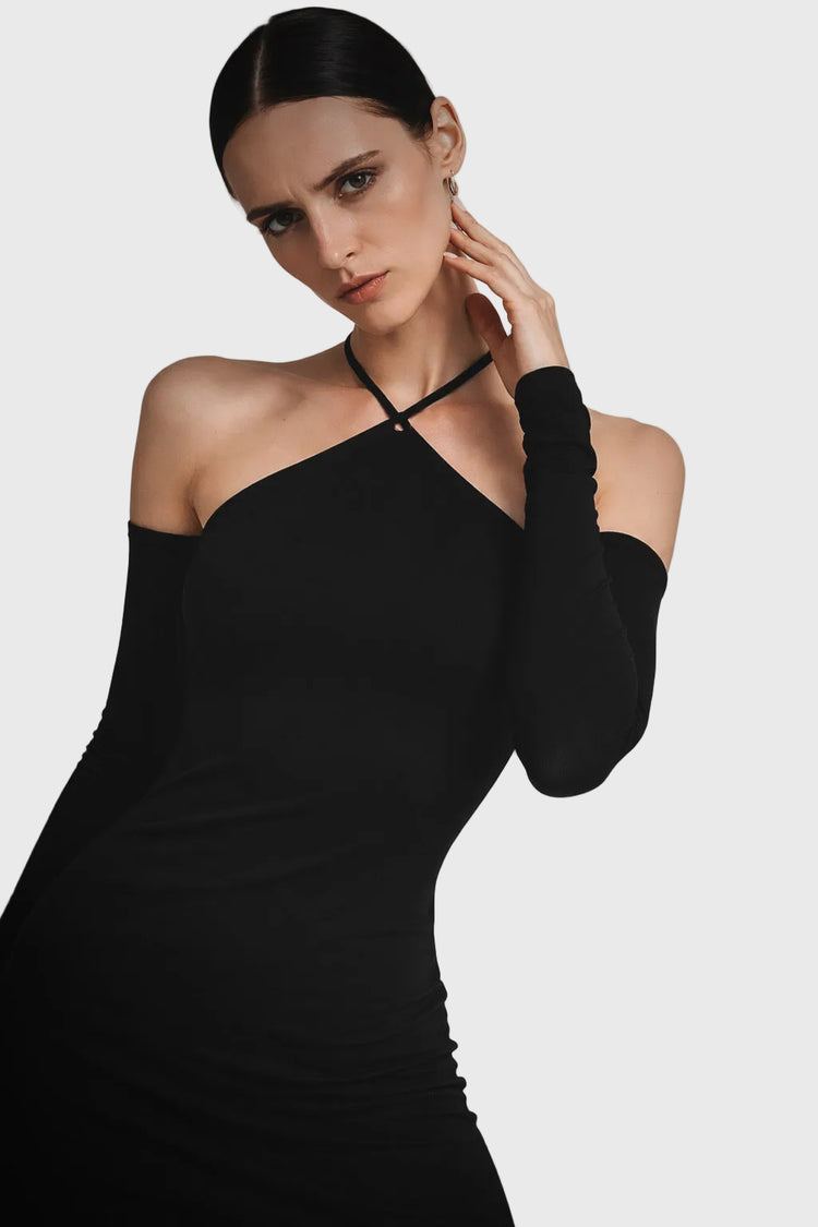 Tether Halter Dress - Sailuc