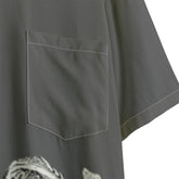 Rayon Button-up Shirt - Sailuc