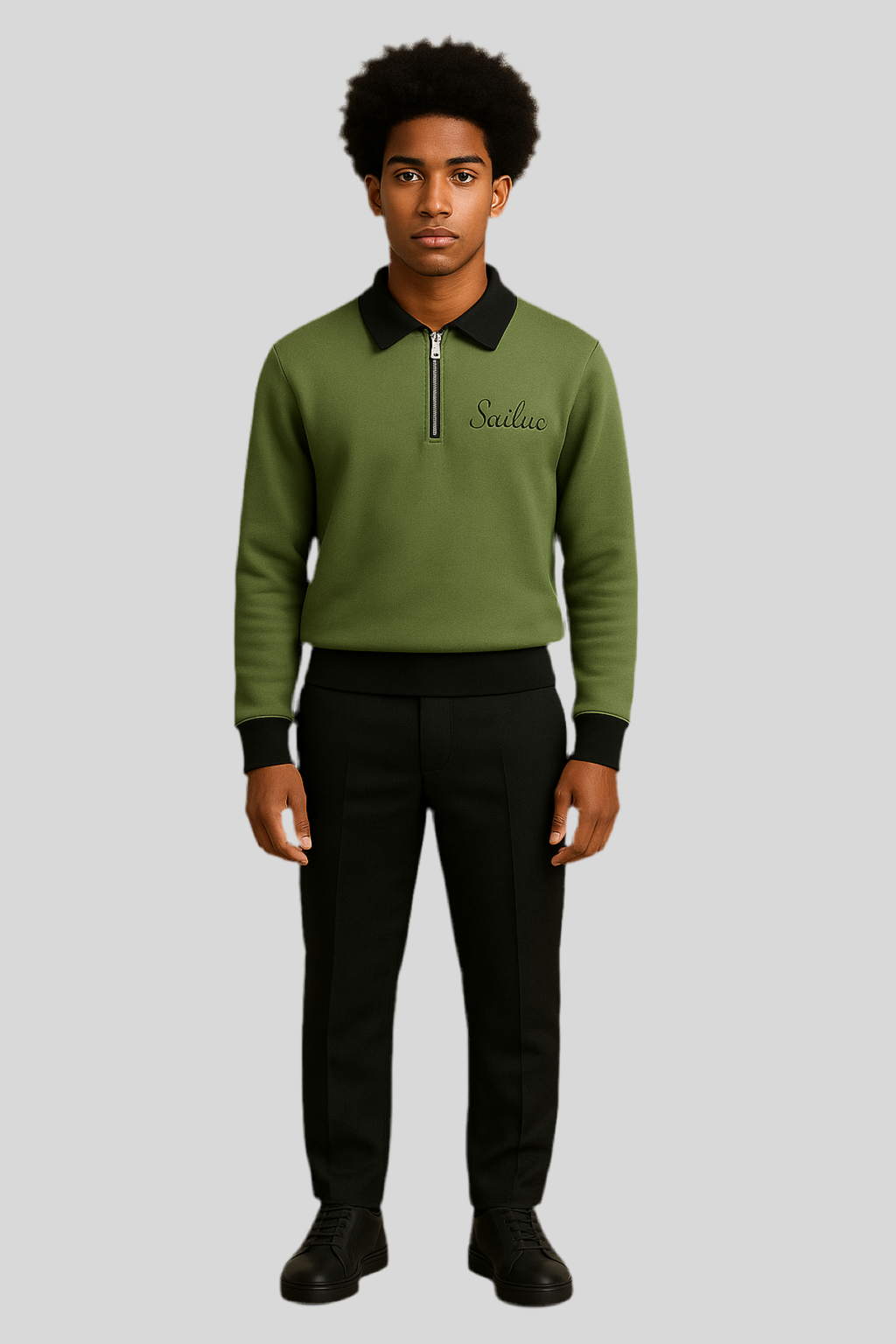 Sage Zip Sweatshirt