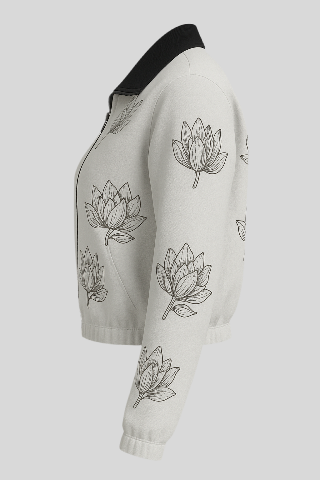 Floral Zip Jacket - Sailuc