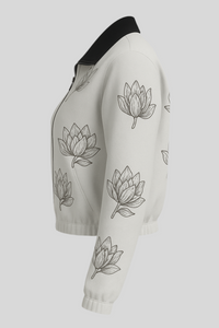 Floral Zip Jacket - Sailuc