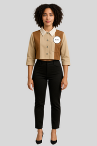 Mid Sleeve Cropped Jacket - Sailuc