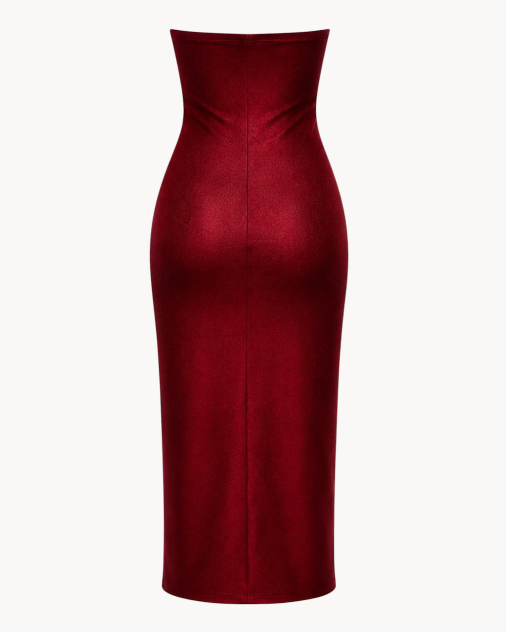 Wine Tube Top Dress