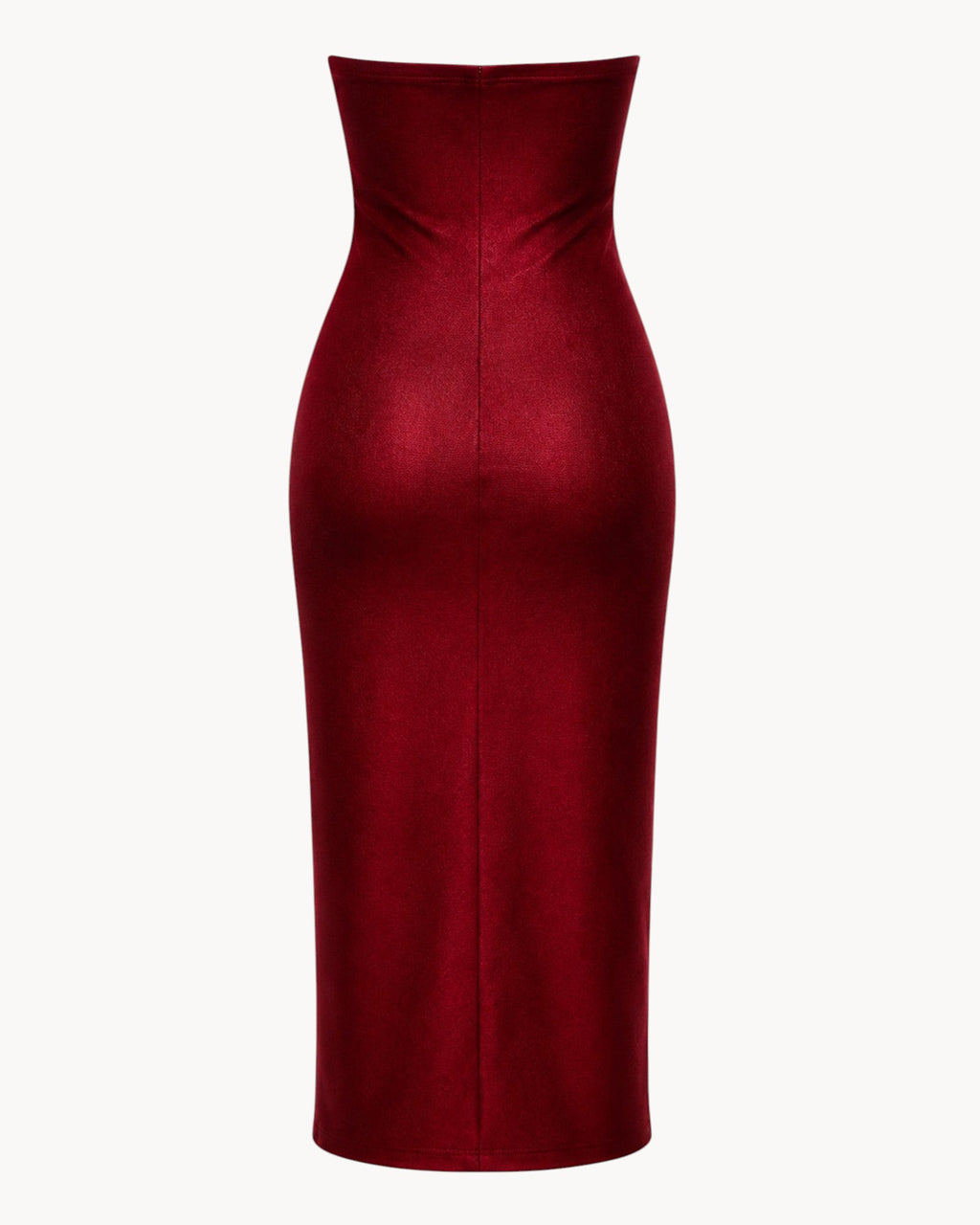 Wine Tube Top Dress