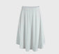 White skirt on a gray background