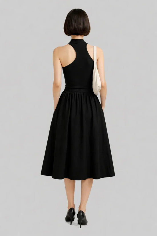 Halter Sleeveless Asymmetrical Tank Top