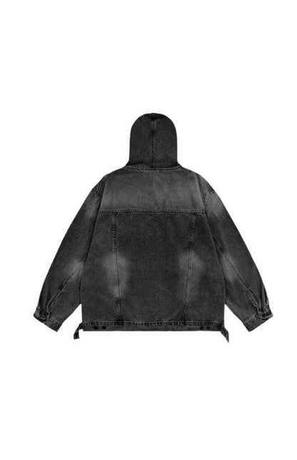 Oversize Denim Hoodie - Sailuc