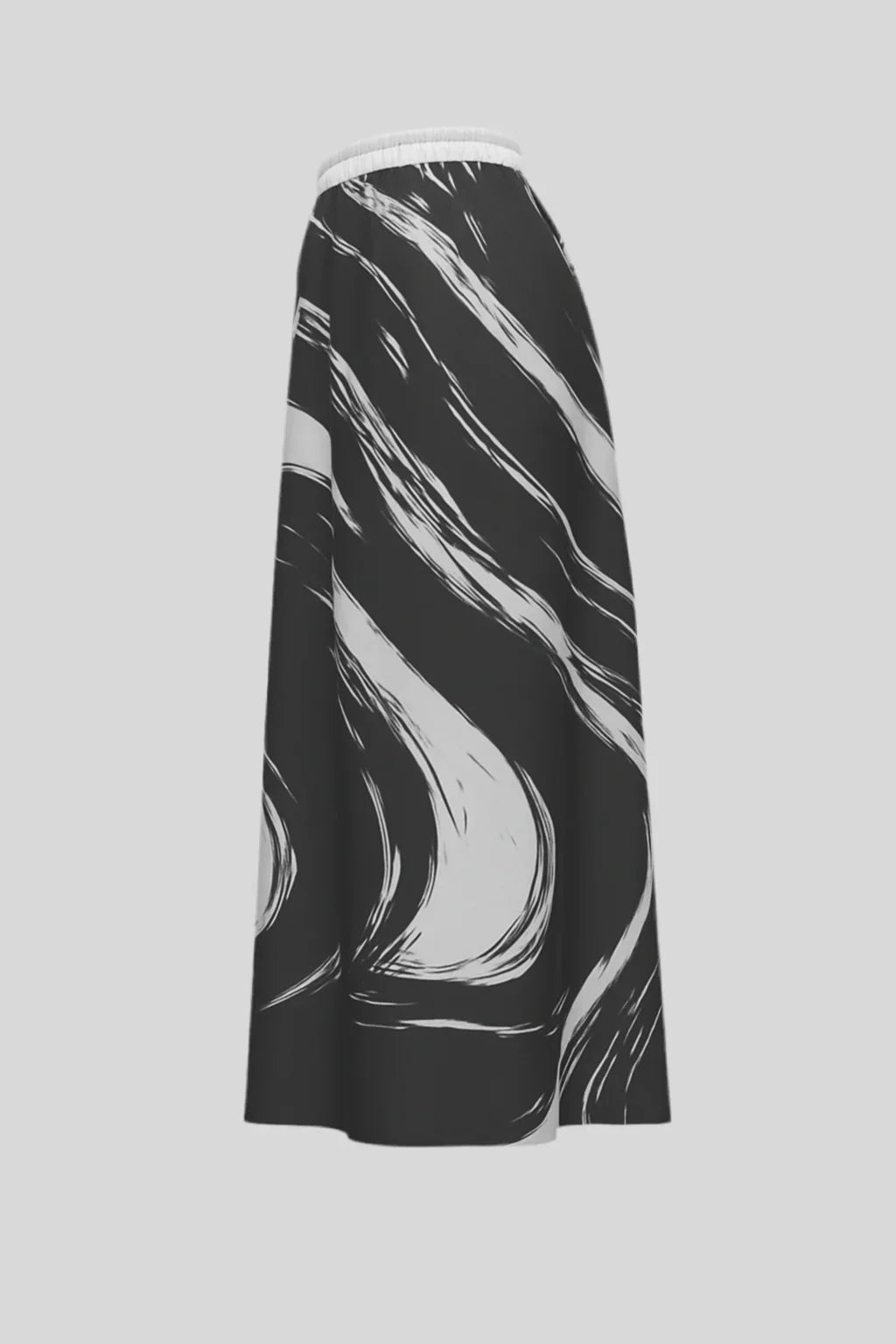 Swirl Maxi Chiffon Skirt - Sailuc