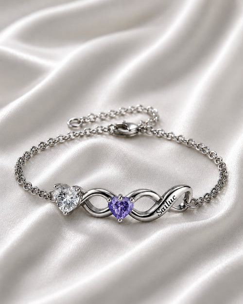 Birthstone Infinity Bracelet