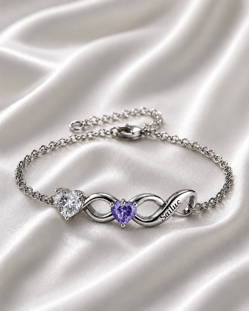 Birthstone Infinity Bracelet