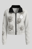 Floral Zip Jacket - Sailuc