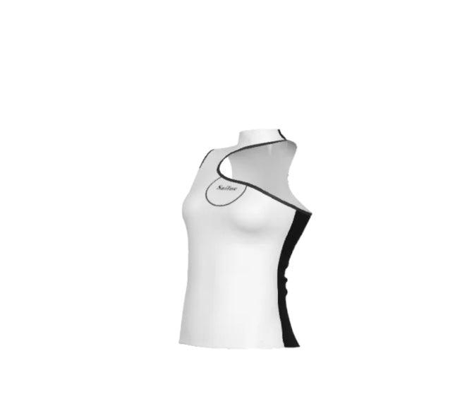 Halter Sleeveless Asymmetrical Tank Top - Sailuc