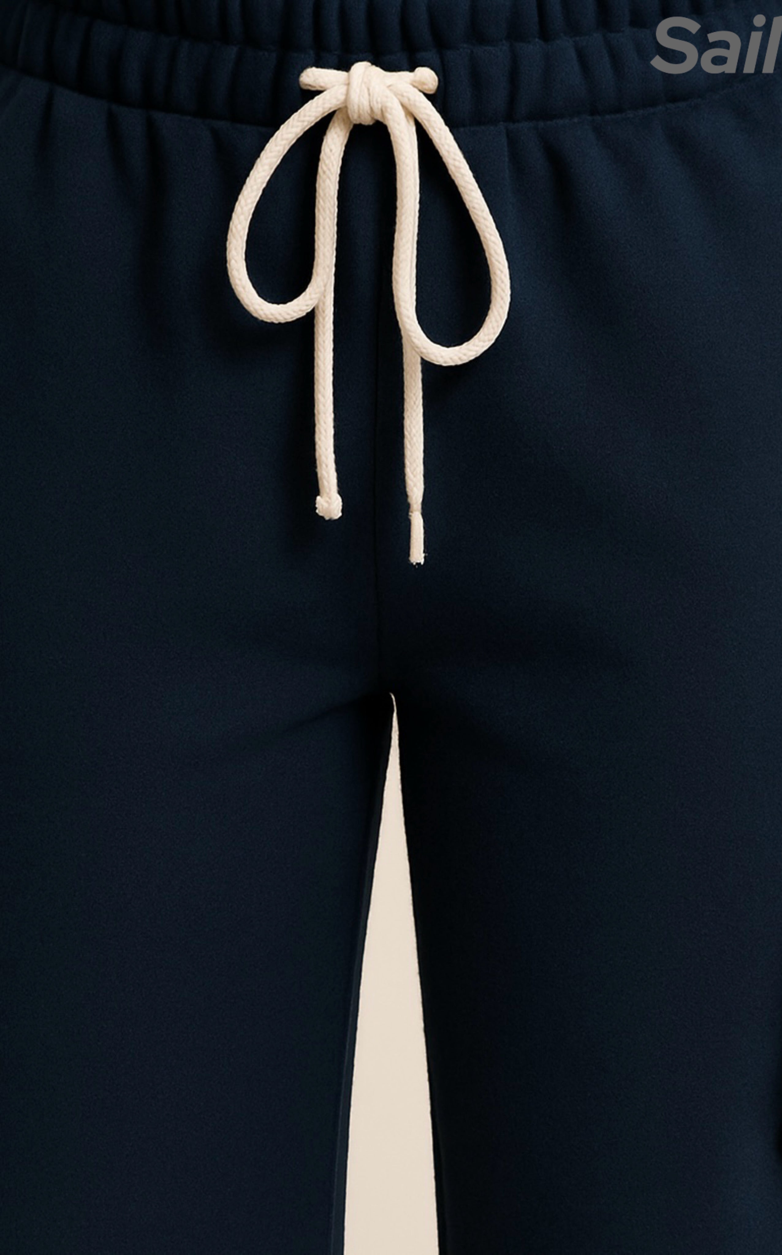 Washed Fungus Edge Flare Pants - Sailuc