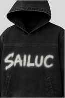 Oversize Denim Hoodie - Sailuc