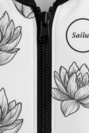 Floral Zip Jacket - Sailuc