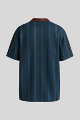 Pin-stripe Short Sleeved Shirt - Sailuc